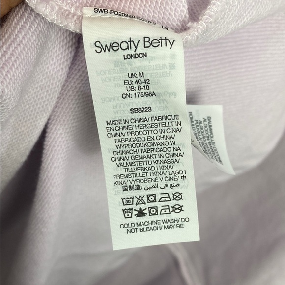 Sweaty Betty NWT Revive T-shirt Dress Mistflower Purple Lilac - Size Medium - Picture 10 of 12